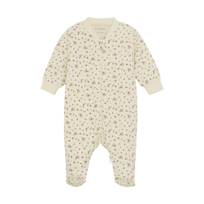 Hovedbilde Pysj / heldress med fot - Blomster,  OEKO-TEX® 