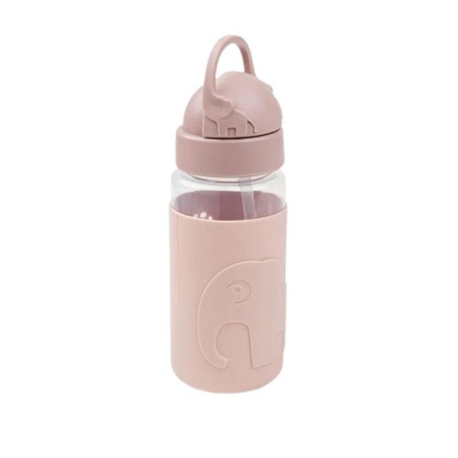 Hovedbilde Flaske med sugerør - Easy-grip, Rose