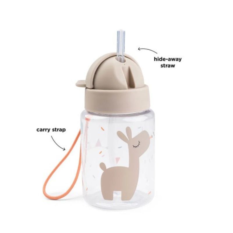 Flaske med sugerør, Sand