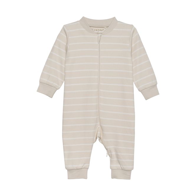 Hovedbilde  Pysj / heldress, Striper - Beige, OEKO-TEX®